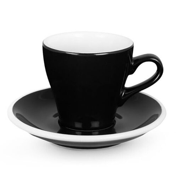 Acme Tulip cup &amp; saucer (Black)