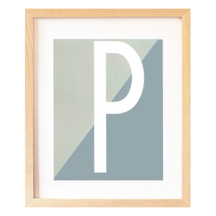 P letter poster